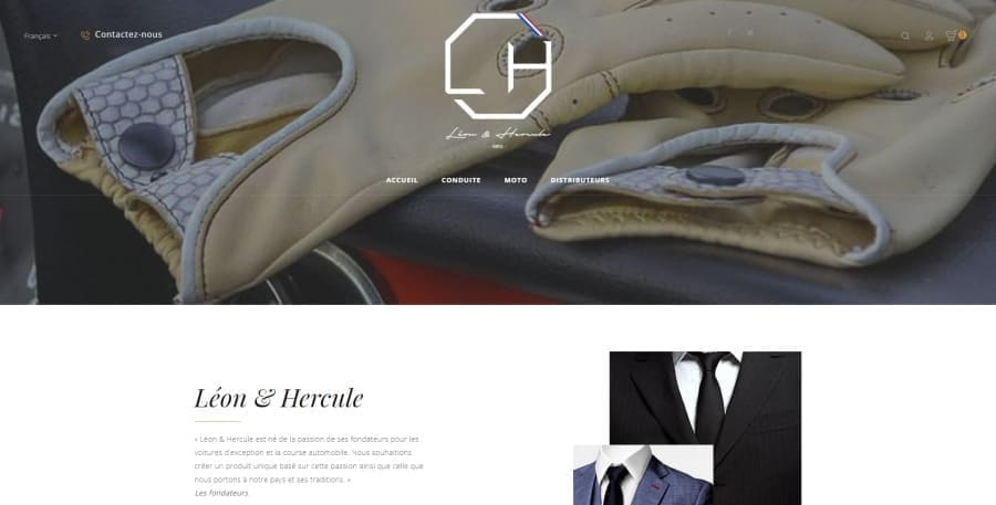 Création de site web boutique pour fabricant de gants